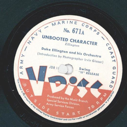 Duke Ellington / Monica Lewis -  Unbooted Character / a)...