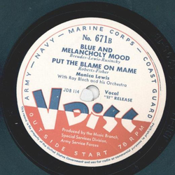 Duke Ellington / Monica Lewis -  Unbooted Character / a) Blue and Melanchola mood b) Put the blame on mame 