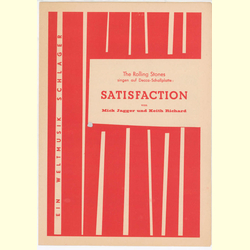 Notenheft / music sheet - Satisfaction