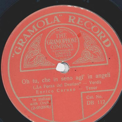 Enrico Caruso - Oh tu, che in seno agl in angeli / Ah!...