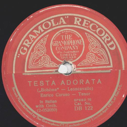 Enrico Caruso - Testa Adorata / Io non ho che una povera...