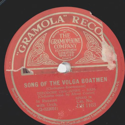 Theodore Chaliapine - The Prophet, Op. 49 / Song of the Volga Boatman