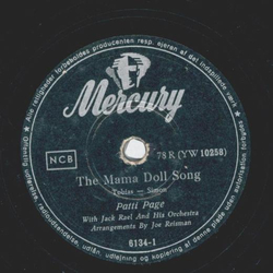 Patti Page - The Mama Doll Song / I cant tell a waltz...