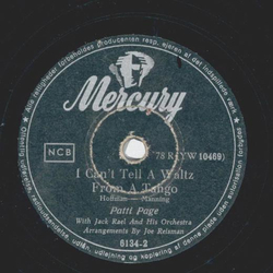 Patti Page - The Mama Doll Song / I cant tell a waltz from a tango