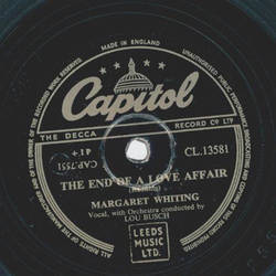 Margaret Whiting - The End of a Love affair / Good morning mister Echo