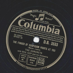 The Coronets - The finger of suspicion points at you /...