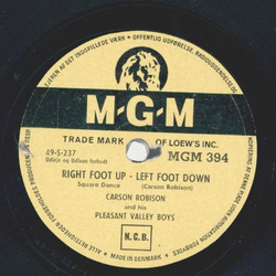 Carson Robison - The Devils Britches / Right Foot Up Left...