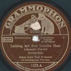 Oskar Joost - Liebling mit dem blonden Haar / Weil ich dich liebe 