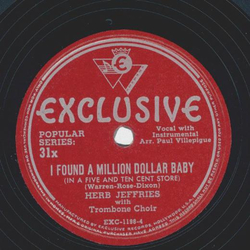 Herb Jeffries - I found a million Dollar Baby / Estrellita