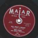 Bert Parks - All That I Want / Dont Do Anything I Wouldnt Do