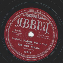 Lawrence (Piano Roll)  Cook - Let me call you sweetheart / Red hot Mama