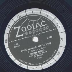 Norman Brooks - A sky-blue shirt and a rainbow tie / This waltz with you