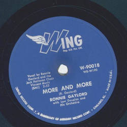 Ronny Gaylord - Gina / More and more