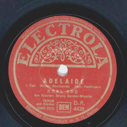 Karl Erb - Adelaide, Teil I und II