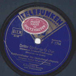 Rudolf-Schulz-Dornburg - Dritte Sinfonie D-Dur / a) Menuett b) Bourree