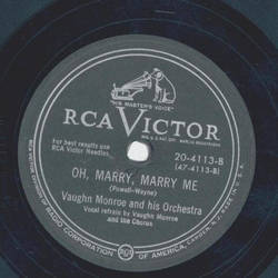 Vaughn Monroe - Sound off / Oh Marry, Marry me