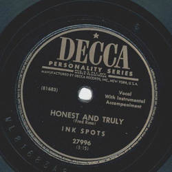 Ink Spots - All my life / Honest and truly