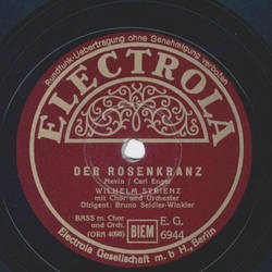 Wilhelm Strienz - Der Rosenkranz / Ständchen