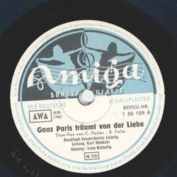 Kurt Henkels - Ganz Paris träumt von der Liebe  / Sonny Boy