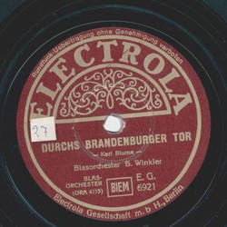 Blasorchester B. Winkler - Flieger sind Sieger / Durchs Brandenburger Tor
