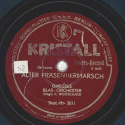 Groes Blasorchester , Carl Woitschach - Yorkscher Marsch / Alter Prsentiermarsch