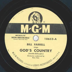 Bill Farrell - Gods Country / Spring made a fool of me
