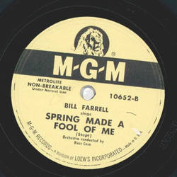 Bill Farrell - Gods Country / Spring made a fool of me