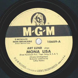 Art Lund - Mona Lisa / When my stage coach reaches heaven