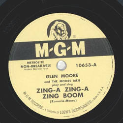 Glen Moore - Zing-a Zing-a Zing Boom / Hey Bub! Get Out Of The Tub