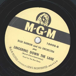 Blue Barron - Luna Lu / Lingering down the Lane