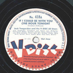 Jack Teagarden / Hot Lips Page - If I could be with you one hour tonight / The Sheik of Araby