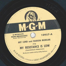 Art Lund and Marion Morgan - My Resistance is low / Gold...