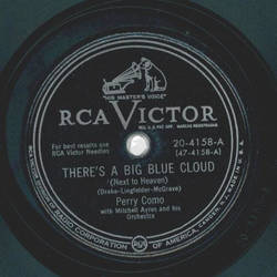 Perry Como - Theres a big blue cloud / Theres no boat like a rowboat