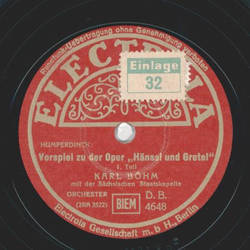 Karl Böhm - Vorspiel zu der Oper: Hänsel und Gretel Teil...