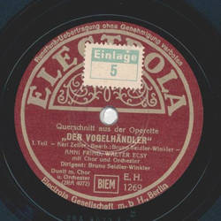 Anni Frind, Walter Ecsy - Querschnitt aus der Operette:...