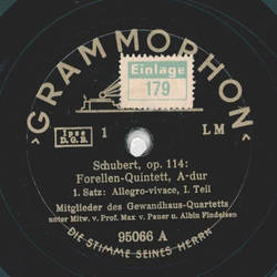 Max v. Pauer, Albin Findeisen - Schubert, op.114:...