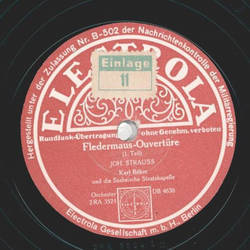 Karl Böhm - Fledermaus-Ouvertüre Teil I und II