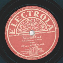 Helge Roswaenge - Gralserzhlung / Lohengrins Abschied:...