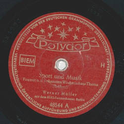 Werner Mller mit dem RIAS-Tanzorchester Berlin - Sport und Musik / Dobs Boogie