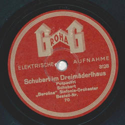 Berolina-Sinfonie-Orchester - Schubert im Dreimdlerhaus, Potpourri / Wie mei Ahnerl zwanzig Jahr
