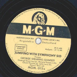 George Shearing Quintett - Jumping with Symphony sid / Ill remember April