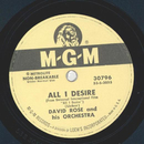 David Rose - All I desire / No other Love
