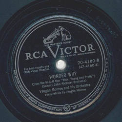 Vaughn Monroe - Dark is the night / Wonder why