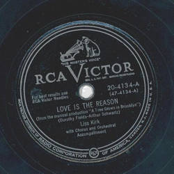 Lisa Kirk - Love is a reason / Sad and Lonely 