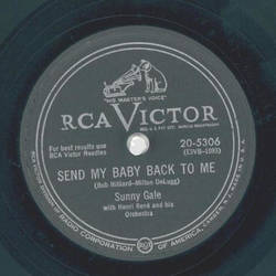 Sunny Gale - Send my Baby back to me / Meanwhile