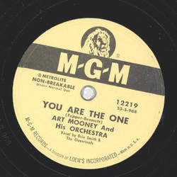 Art Mooney and his Orchestra - You Are The One / Tally Ho