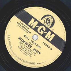 Billy Eckstine - Pandora / Wonder why