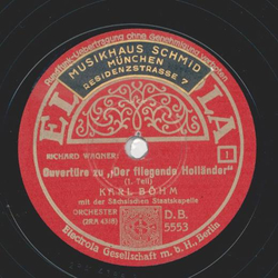 Karl Bhm - Ouvertre zu: Der fliegende Hollnder (Teil I...