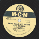 Betty Madigan - That was my heart you heard / Always you