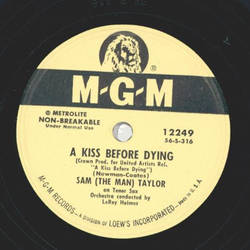 Sam Taylor - A kiss before dying / Bluer than blue